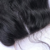 Body Wave 4x4 Virgin Human Hair Natural Black Transparent Closure